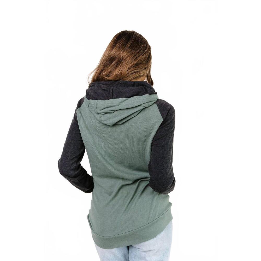 NEW AMPERSAND AVE doublehood™ sweatshirt in mama sea green - Picture 4 of 10